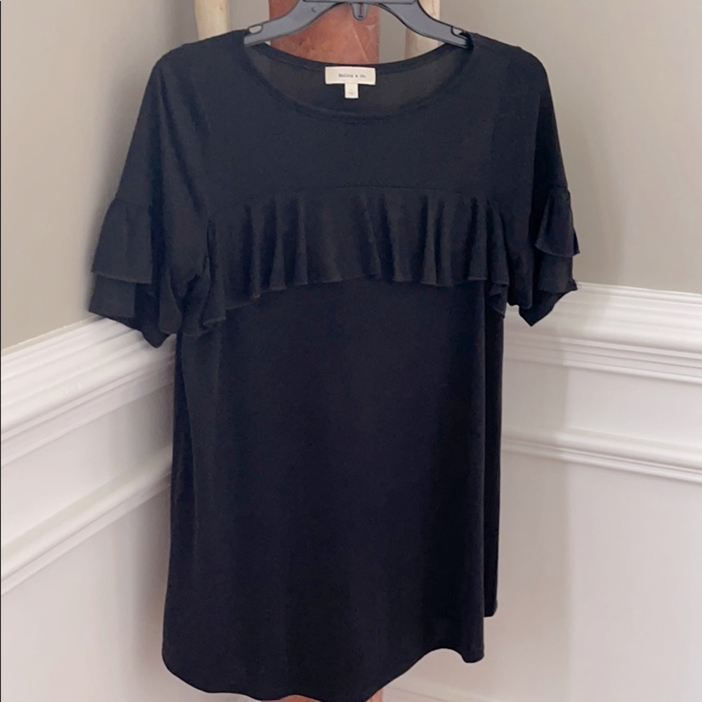 Ruffle detail top